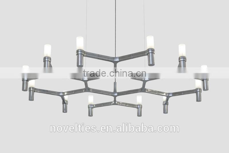Trapezoidal LED Edge-lit Large Chandelier With Up and Down 30 Lighting Fixture