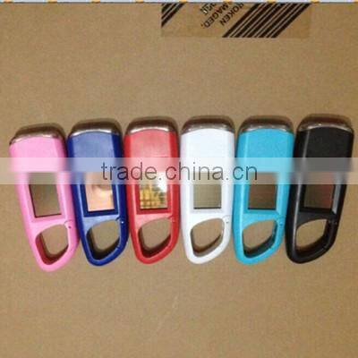 2PCS led solar flashlight with keychain