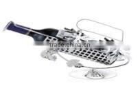 swine rack/tainless steel wine shelves/single wine rack/ Professional Design Metal Wall Wine Rack