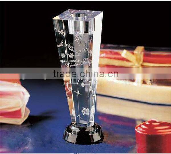 wholesale pillar crystal candle holder