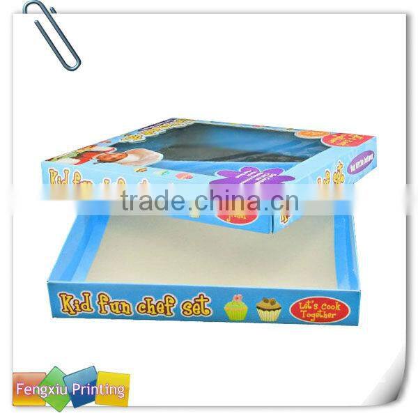 Paperboard Packaging Box with Clear PVC Window
