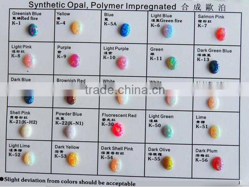 Factory Wholesale Synethic Opal Hamsa Hand Shape Opal