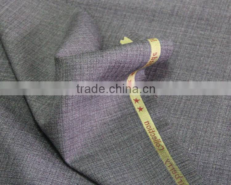 2015 china supplier 88 polyester 12 rayon plain english side best fabric for trousers