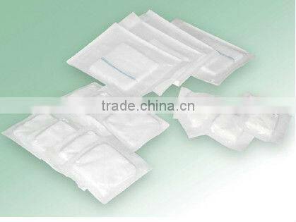 Disposable medical sterile/non-sterile absorbent gauze swabs