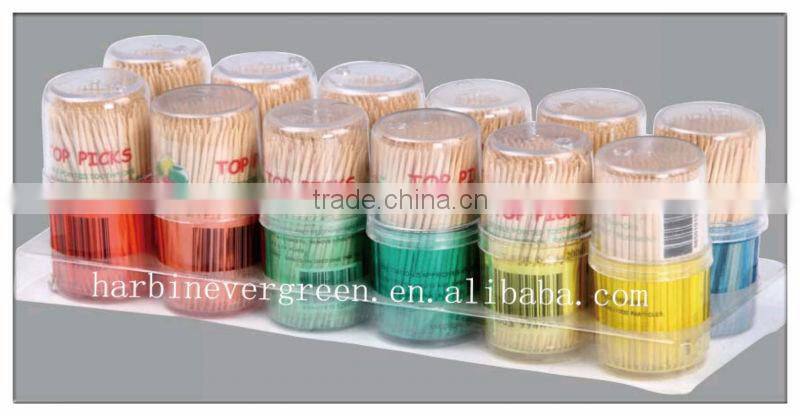 plastic tube packing bamboo toothpicks suppliers