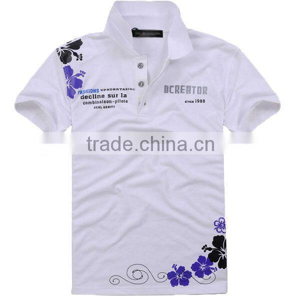New style polo shirts school t shirts with printing