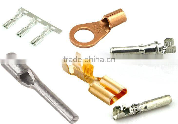 Custom metal non insulated round pin terminal