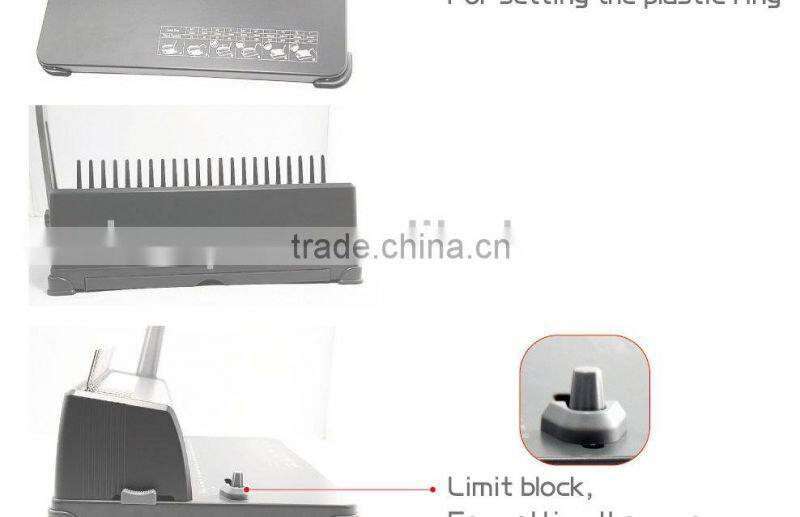 Popular single handle paper perforating machine for A4 from Hopu China