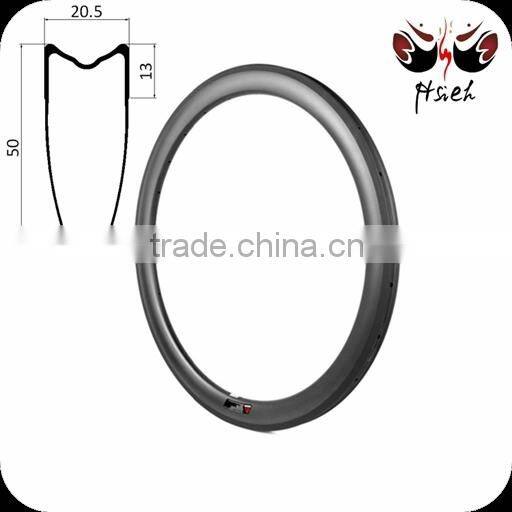 700C 50mm carbon road rims tubular, 50mm carbon road rims 20.5mm / 25mm width road bike wheelset