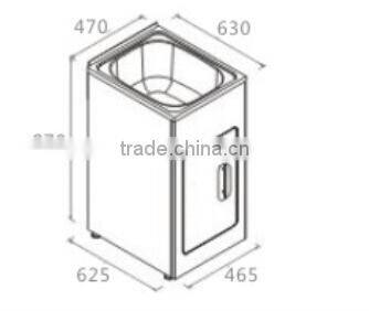 Australian Standard SUS304 stainless steel laundry tub with cabinet 216L