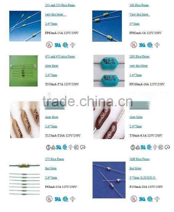 sub-miniature fuse pico fuse 125v/32v