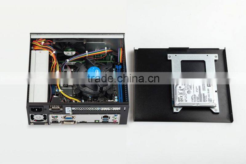 2U industridual itx chassis with 4th generation Intel i3-4160, 3.6G, copper core fan, DDR3 aluminum