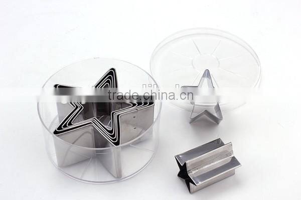 Hot sale 7-piece stainless steel Star-Shaped biscuit cookie cutter