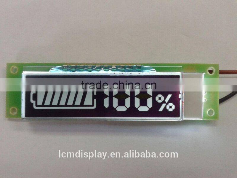 character small charger lcd display ,custom battery display ,white led