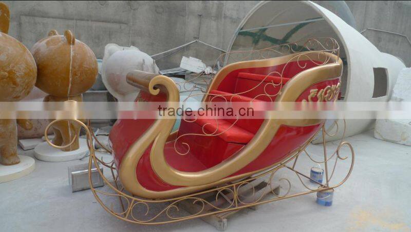 fiberglass decoration Christmas Santa Sleigh