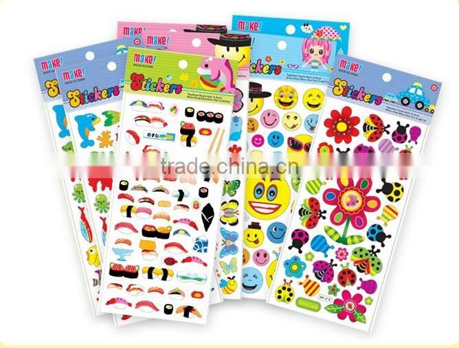 Children stickers, custom bubble stickers cartoon stereo baby princess paste paper stickers children sticky paper