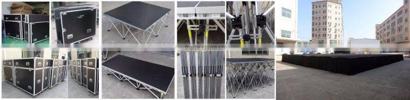 instal moving aluminum install portable stage riser
