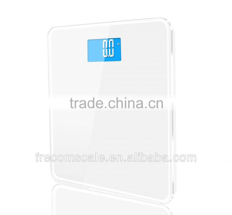 180kg High precision electronic bathroom weighing scale, digital round lcd back display weighing scale