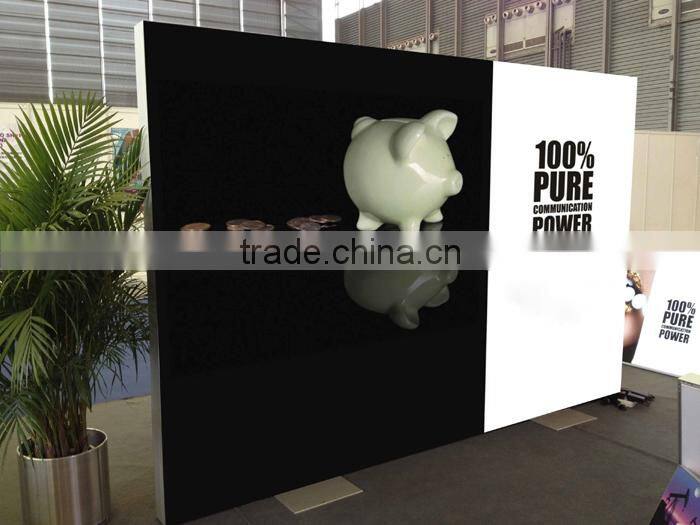 Indoor Slim Aluminous Frameless Free Standing Tension LED Fabric Display