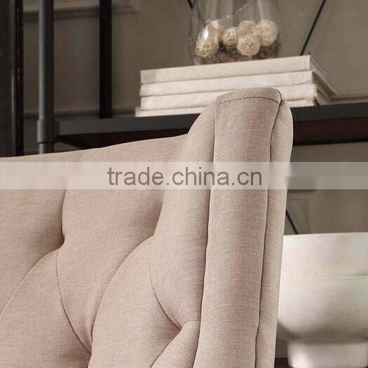 Tess Wingback Tufted Linen Upholstered Chair HS-SC2167