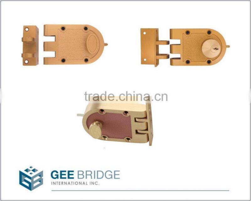 0110004 Die Cast Housing Security Door Rim Deadbolt Lock