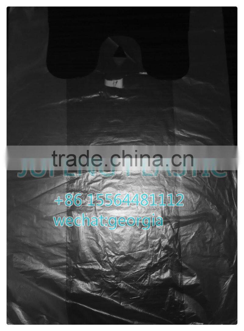 Plastic T-shirt Shopping Bags on Roll garbage bags on roll