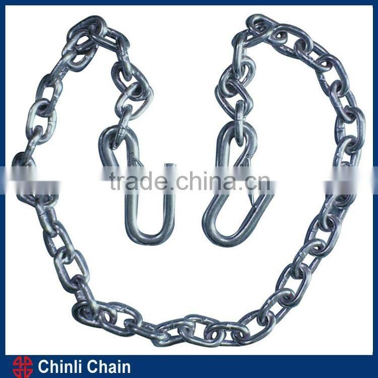 Safety chain hooks, USA standard chain, chain with clutch hook