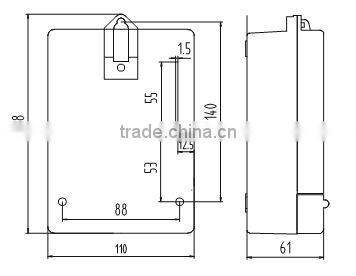 Single phase IC card electric watt-hour meter