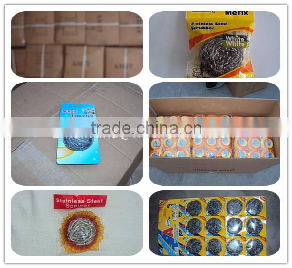 Stainless steel cleaning scourer for household cleaning