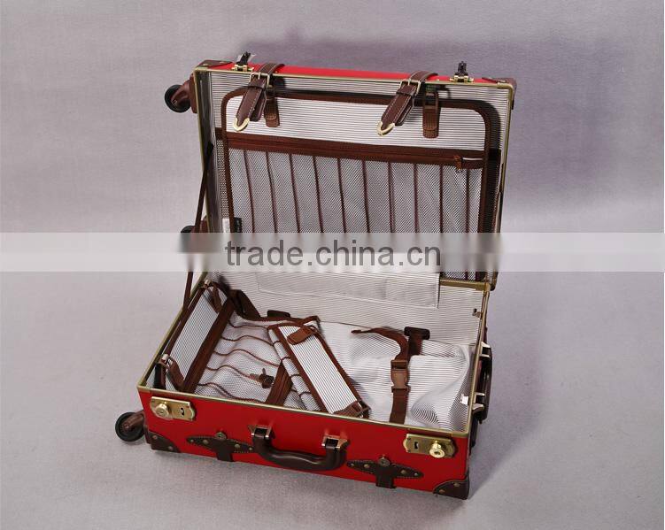 New Style Classic Vintage Suitcase With Spinner Wheels