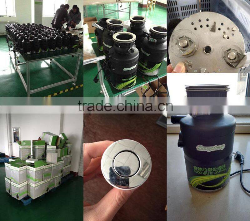 China small kitchen appliance sink food waste grinder DSB750 model,1 hosrepower