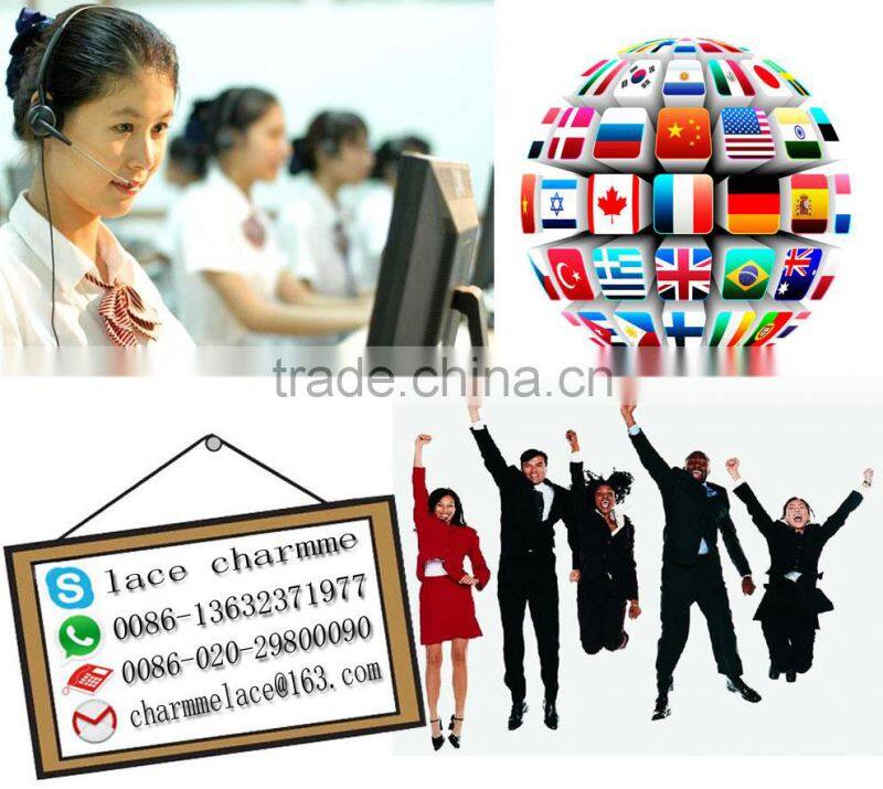 Big cotton lace fabric in african wedding fabric green color for wholesale