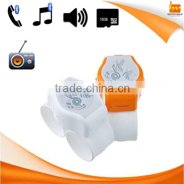 bluetooth mp3 watch with TF slot/ FM Radio/ Hands-free call