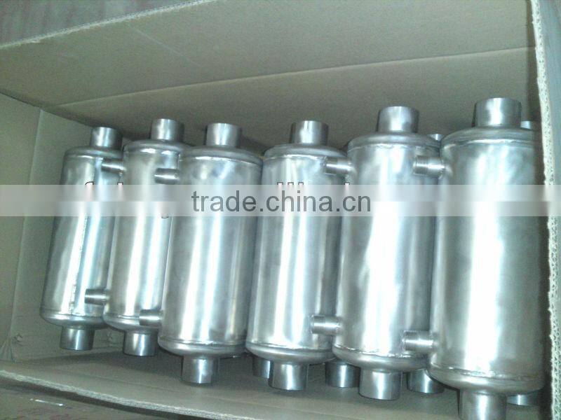 water to water Heat exchanger for swimming pool with titanium shell corrugated titanium coil