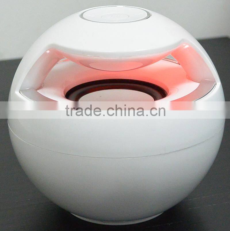 Factory new bluetooth LED ball lamp speaker with MIC handfree function