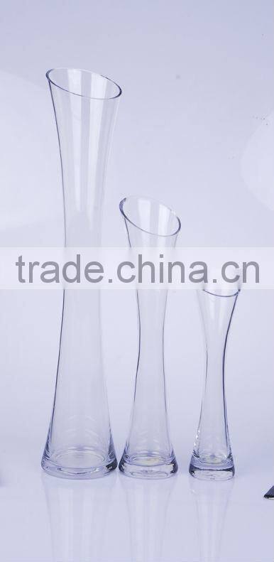 clear glass vase/ flower glass vase