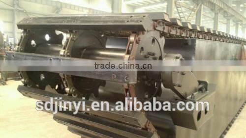 Pontoon for amphibious excavator