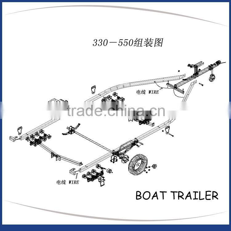 Gather High Quality Reasonable Price Alibaba Suppliers inflatable Fiberglass Boat Trailer