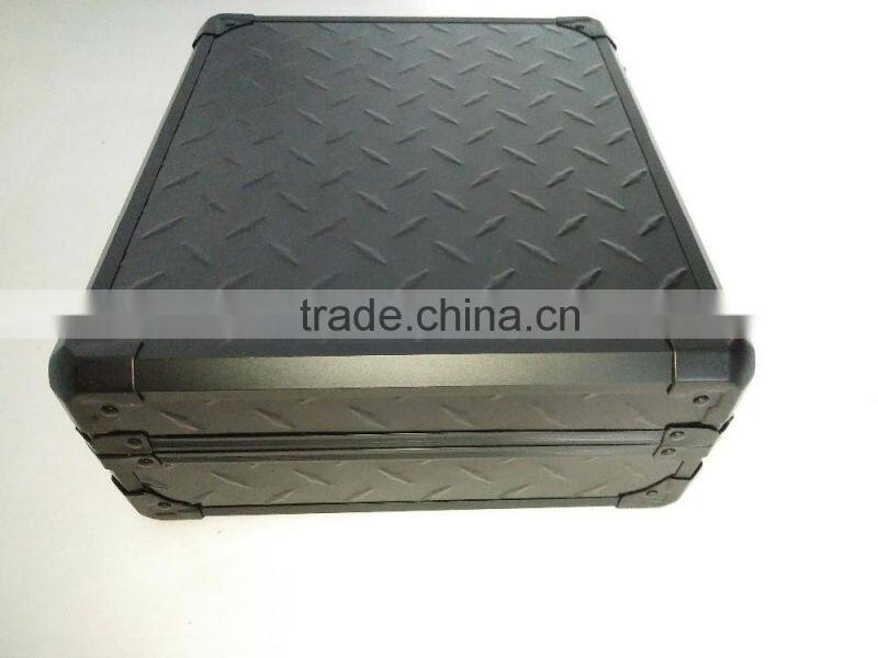 black aluminum tool case plastic surface tool case