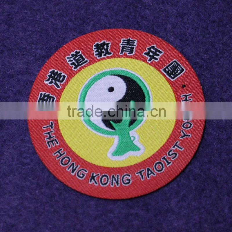 2016 Wholesale Cheap Fashion Merrowed Border Woven Patches And Badges