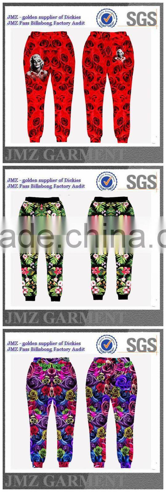 low price jogger for men with sublimation
