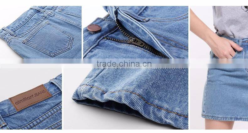 Hot Sale New style Popular 100%cotton jean skirts for women skirt SK-01