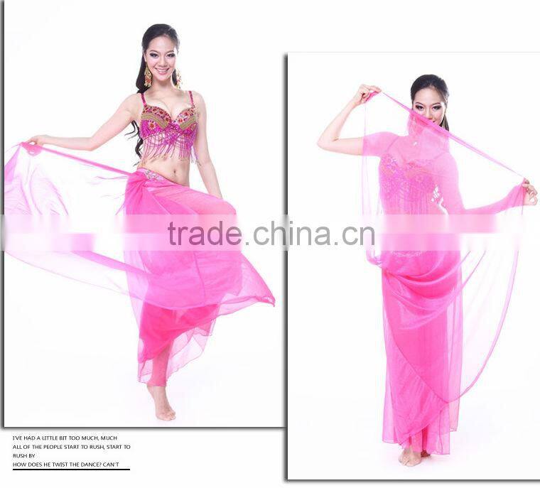 2014 High Quality Handmade Silk Beautiful Comfortable Indian Belly Dance Pants, Light Green Belly Dance Pants(2132)