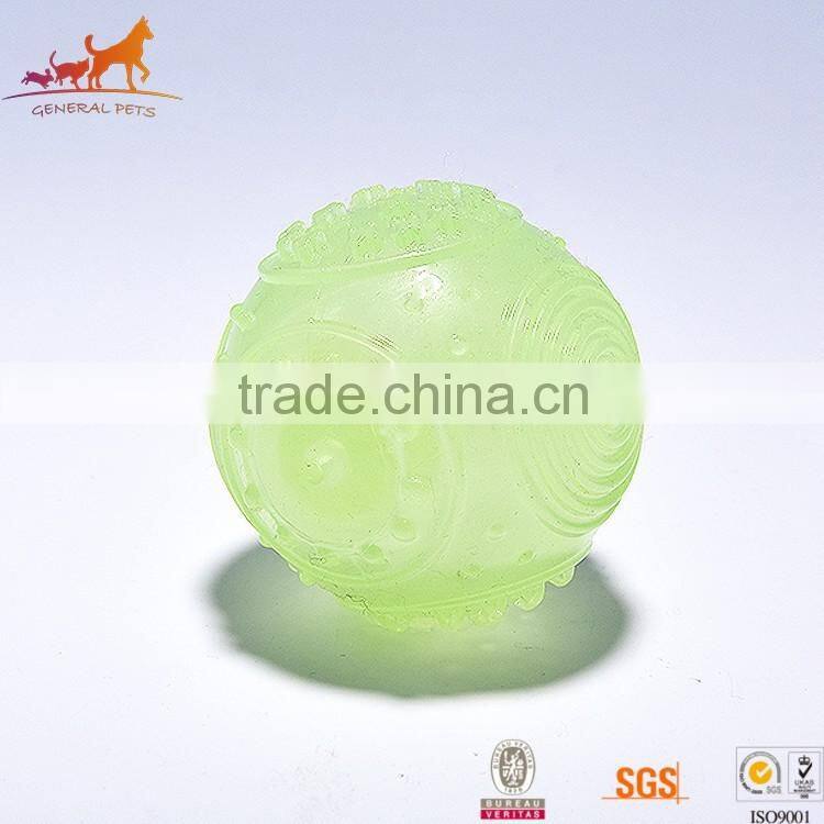 Pet Fetch Glow In The Dark Squeaky Dog Toy Ball Thrower