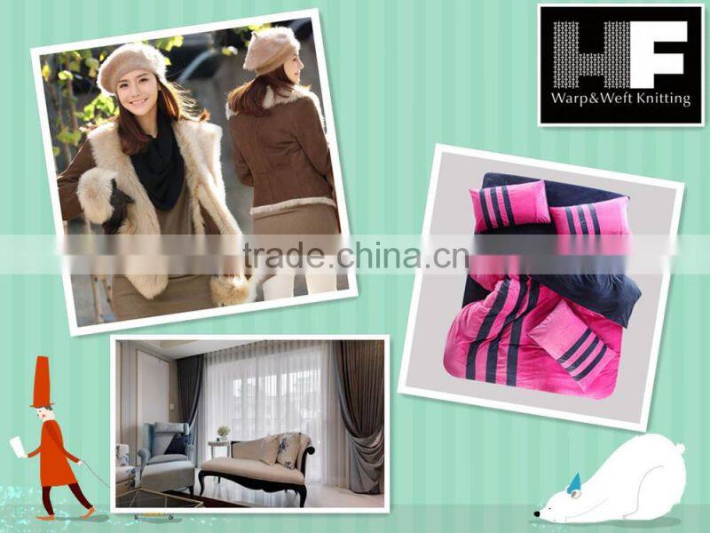 100% Polyester bronzing suede fabric