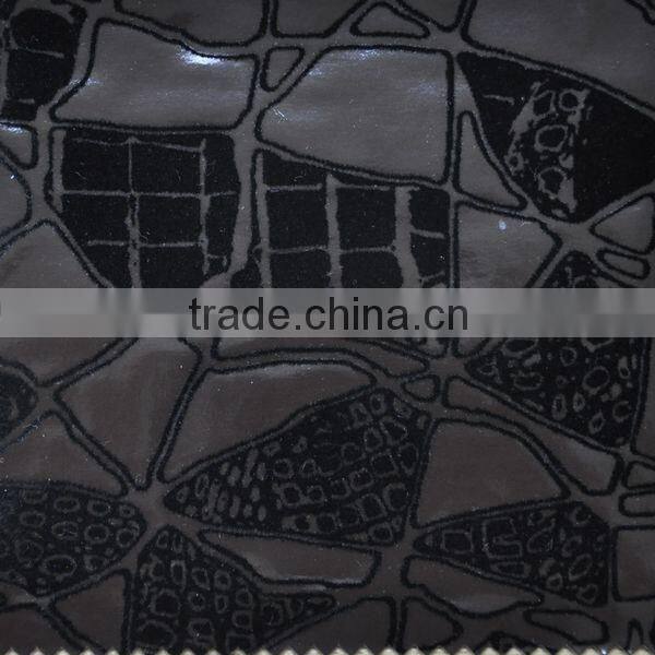 PU leather fabric material with suede surface