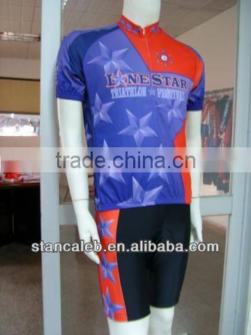 Professional custom design sublimation triathlon cycling wear with lycra