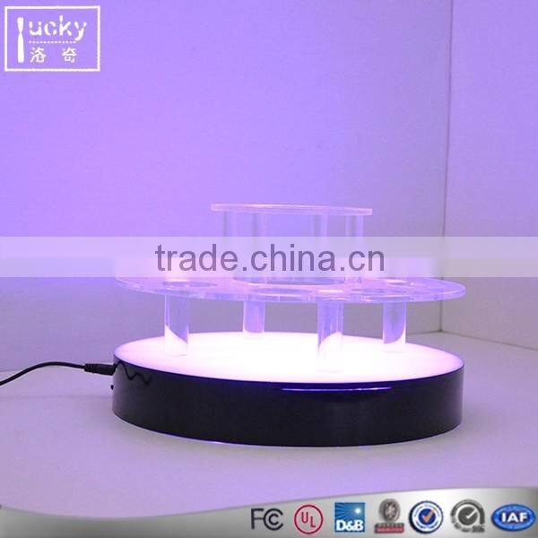 Hot Selling Bar or Kitchen Acrylic Wine bottle Desktop Display Stand