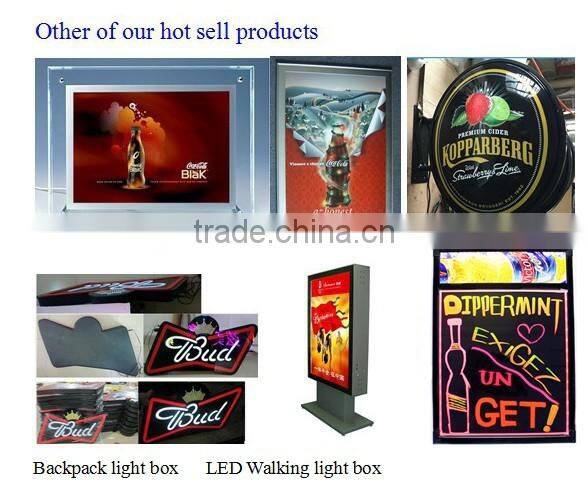Factory directly sale thermoforming light box outdoor, external sucking sign box ,3D acrylic moulding signage