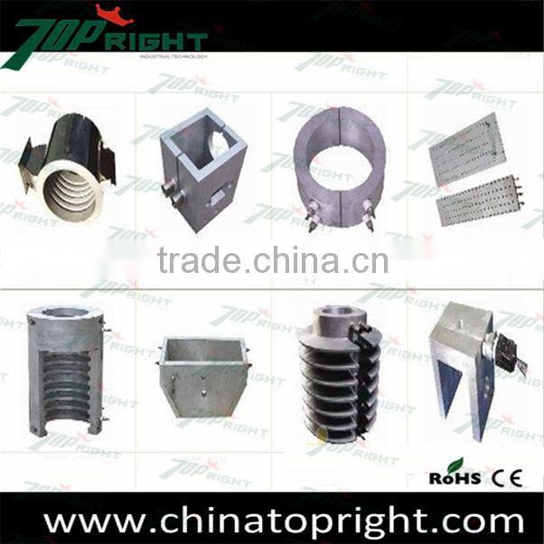 Cast in heater, aluminum heating element for Packaging machinery